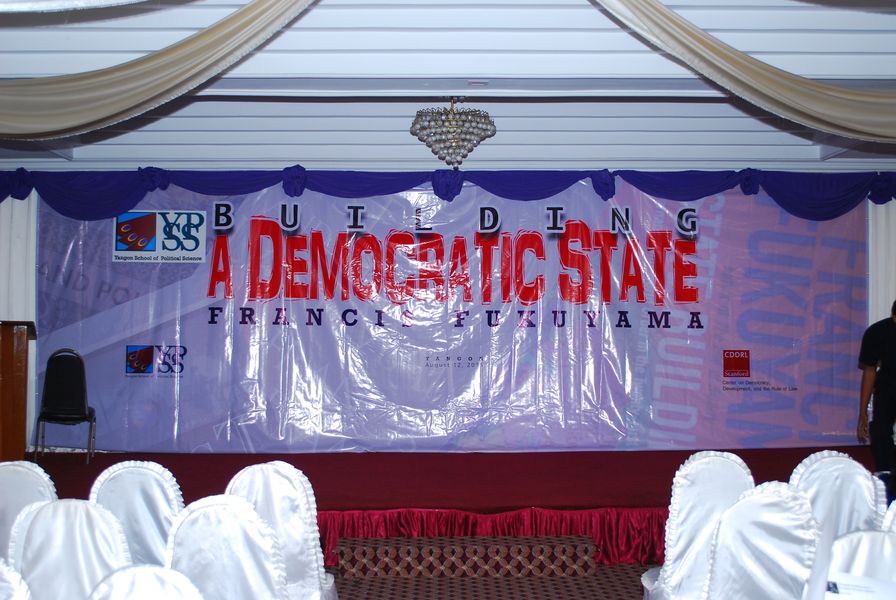 Francis Fukuyama talk on Bulilding a Democratic State